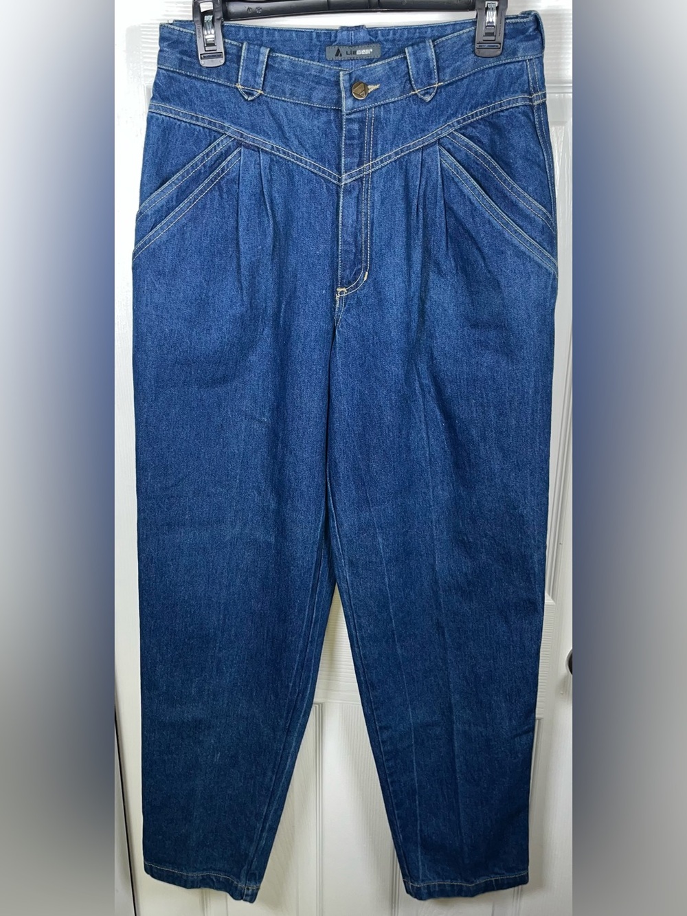 Vintage Liz Wear 90’s Jeans Women’s 12 Pleated High Rise Mom Denim Made In USA